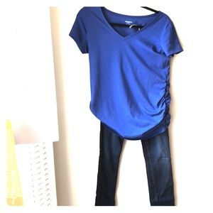 Maternity AG dark Skinnies w/ Motherhood shirt